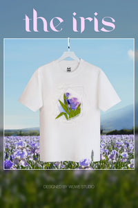 IRIS Tshirt Embroidery 3D thumbnail 1