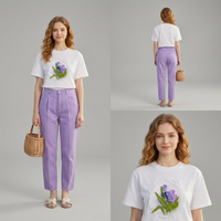 IRIS Tshirt Embroidery 3D thumbnail 4